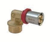 CURVA 1/2"x16 M MULTISTRATO A PRESSARE