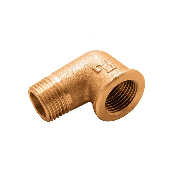 GOMITO OTTONE GIALLO 1/2" MF