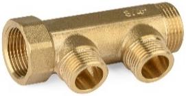 [COT0-2] COLLETTORE OTTONE 3/4"x 2 VIE