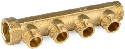 [COT0-4] COLLETTORE OTTONE 3/4"x 4 VIE