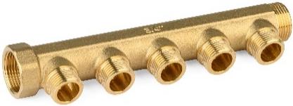 [COT0-5] COLLETTORE OTTONE 3/4"x 5 VIE