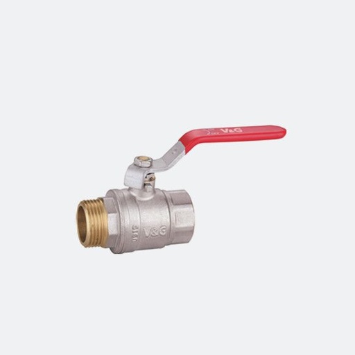 [VSLP4M025a] VALVOLA A SFERA PN40 1" MF  LEVA PIATTA - CE AC